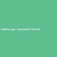 Schmieriger Kunststoff-Schirm